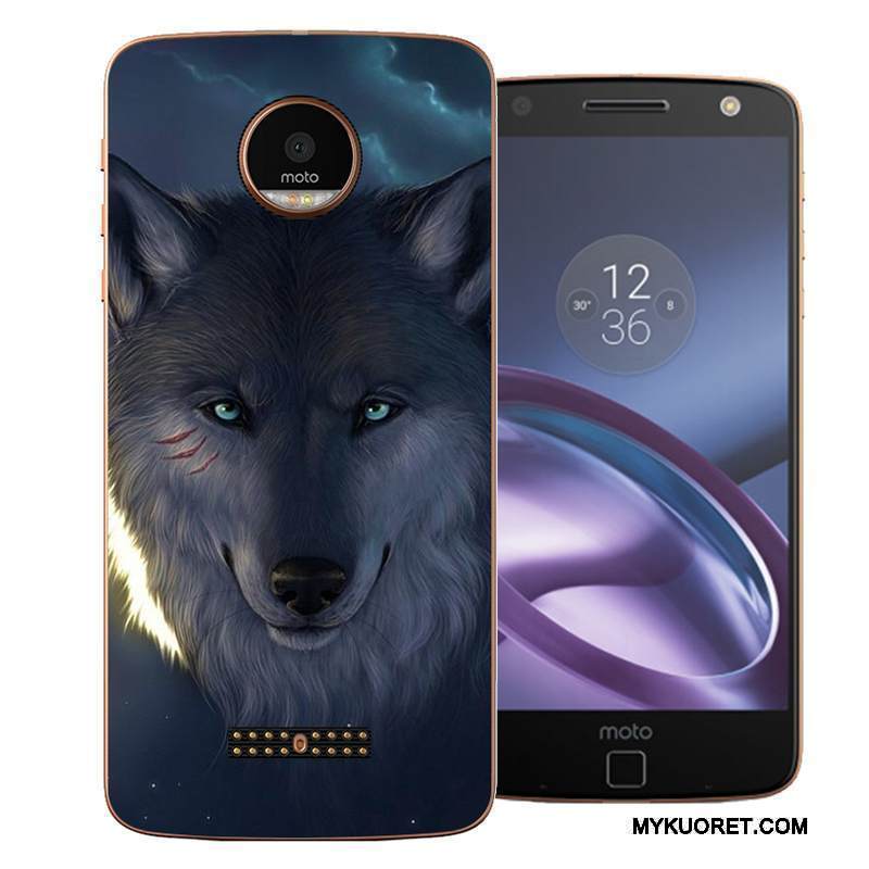 Kuori Moto Z Sarjakuva Kova Valkoinen, Kotelo Moto Z Suojaus Puhelimen Kuoret Uusi