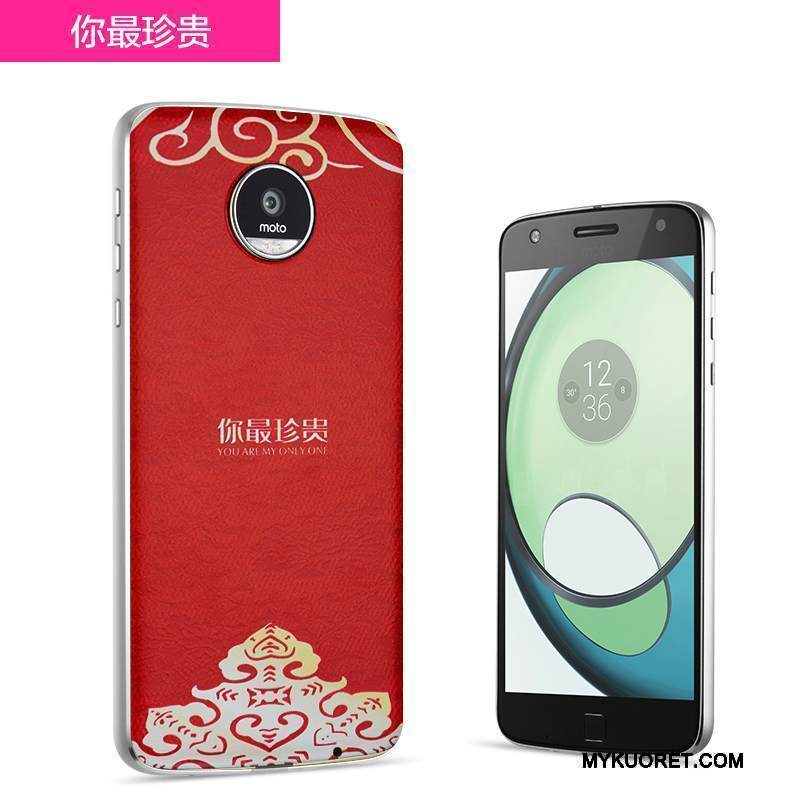 Kuori Moto Z Sininen Valkoinen, Kotelo Moto Z Puhelimen Kuoret Takakansi