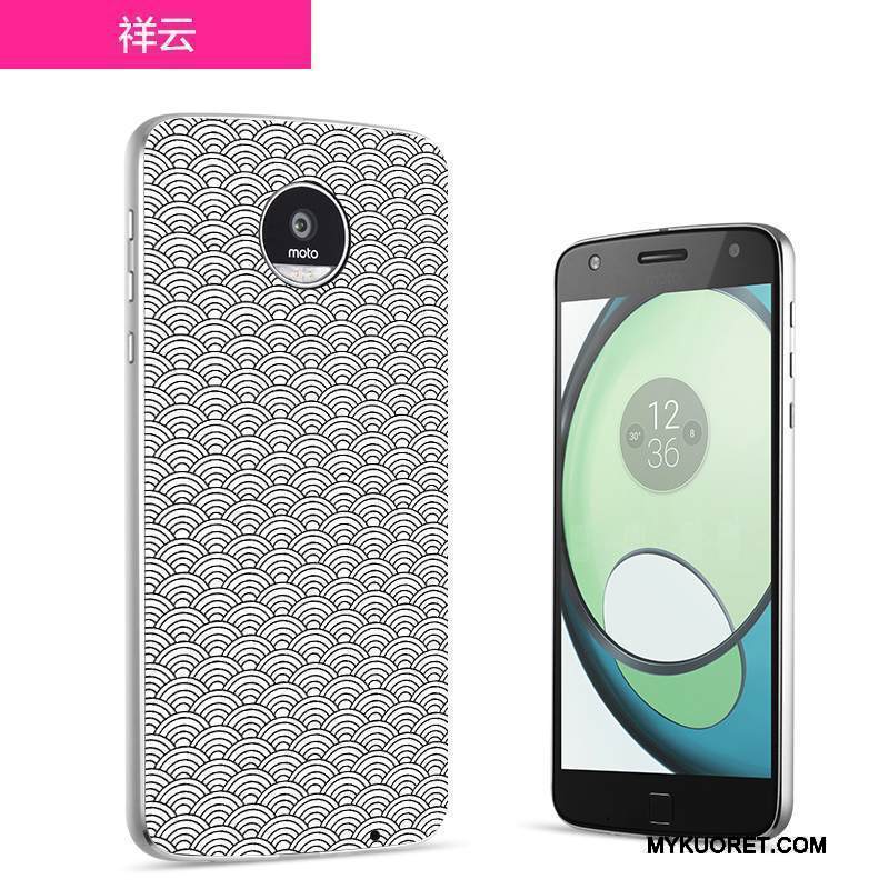 Kuori Moto Z Sininen Valkoinen, Kotelo Moto Z Puhelimen Kuoret Takakansi