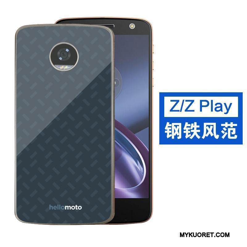 Kuori Moto Z Sininen Valkoinen, Kotelo Moto Z Puhelimen Kuoret Takakansi