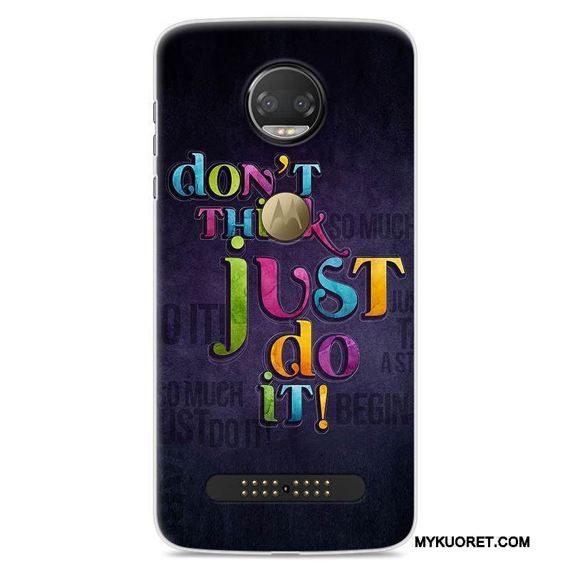 Kuori Moto Z2 Force Edition Luova Murtumaton Puhelimen Kuoret, Kotelo Moto Z2 Force Edition Laukut Punainen