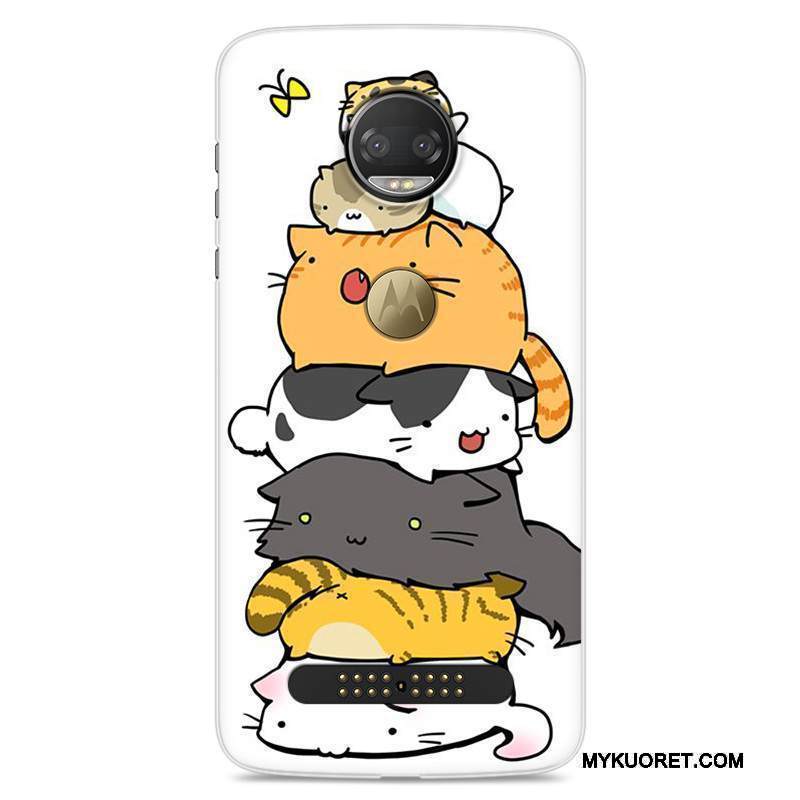 Kuori Moto Z2 Force Edition Maalaus Persoonallisuus Sininen, Kotelo Moto Z2 Force Edition Silikoni Puhelimen Kuoret