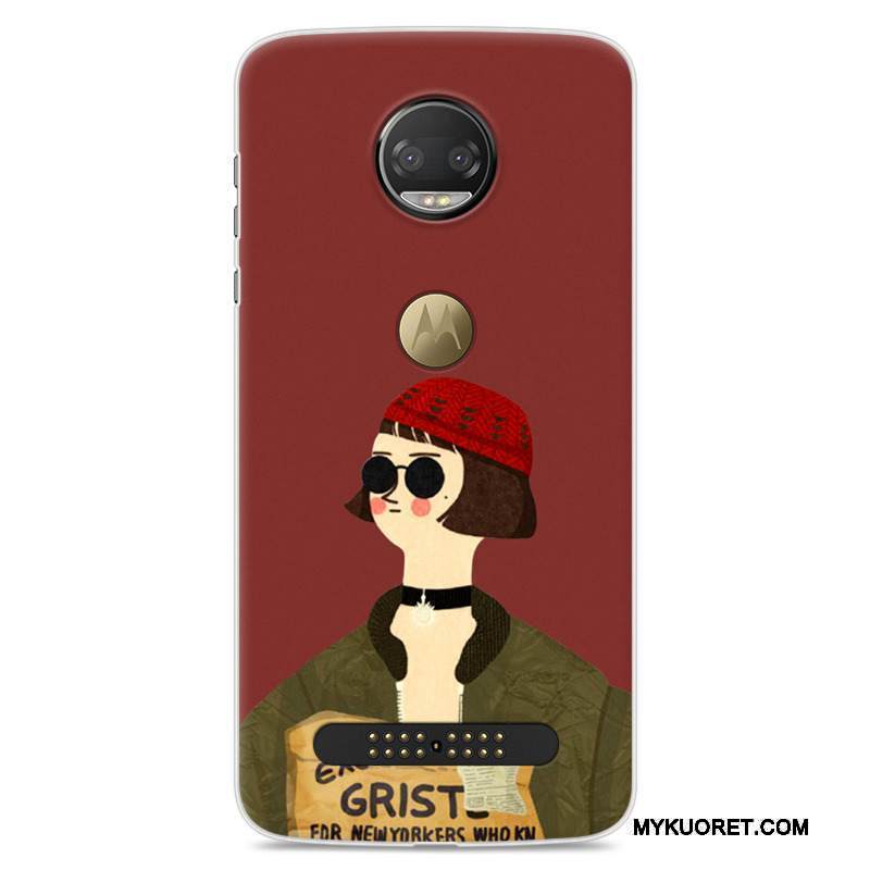 Kuori Moto Z2 Force Edition Maalaus Rakastunut Murtumaton, Kotelo Moto Z2 Force Edition Pehmeä Neste Keltainen Puhelimen Kuoret