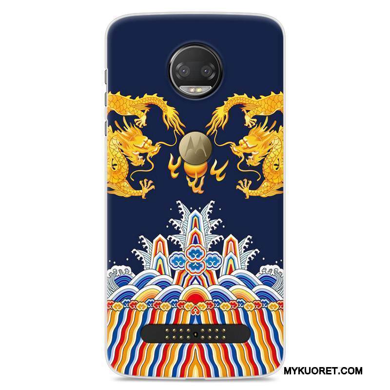 Kuori Moto Z2 Force Edition Maalaus Rakastunut Murtumaton, Kotelo Moto Z2 Force Edition Pehmeä Neste Keltainen Puhelimen Kuoret