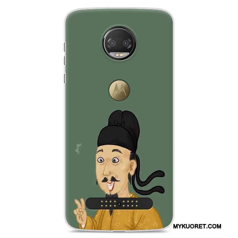 Kuori Moto Z2 Force Edition Maalaus Rakastunut Murtumaton, Kotelo Moto Z2 Force Edition Pehmeä Neste Keltainen Puhelimen Kuoret