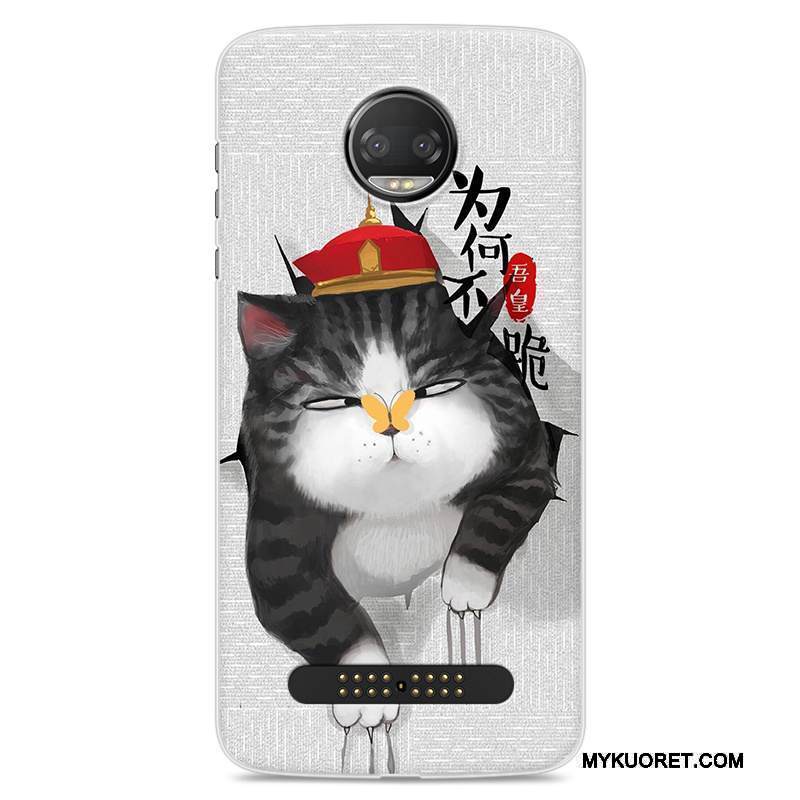 Kuori Moto Z2 Force Edition Pehmeä Neste Murtumaton Trendi, Kotelo Moto Z2 Force Edition Laukut Violetti Puhelimen Kuoret