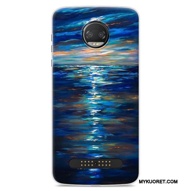 Kuori Moto Z2 Force Edition Pehmeä Neste Murtumaton Trendi, Kotelo Moto Z2 Force Edition Laukut Violetti Puhelimen Kuoret