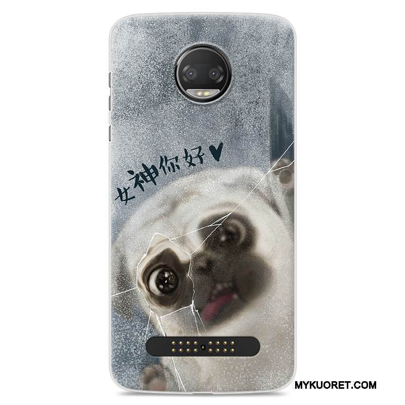 Kuori Moto Z2 Force Edition Pehmeä Neste Murtumaton Trendi, Kotelo Moto Z2 Force Edition Laukut Violetti Puhelimen Kuoret