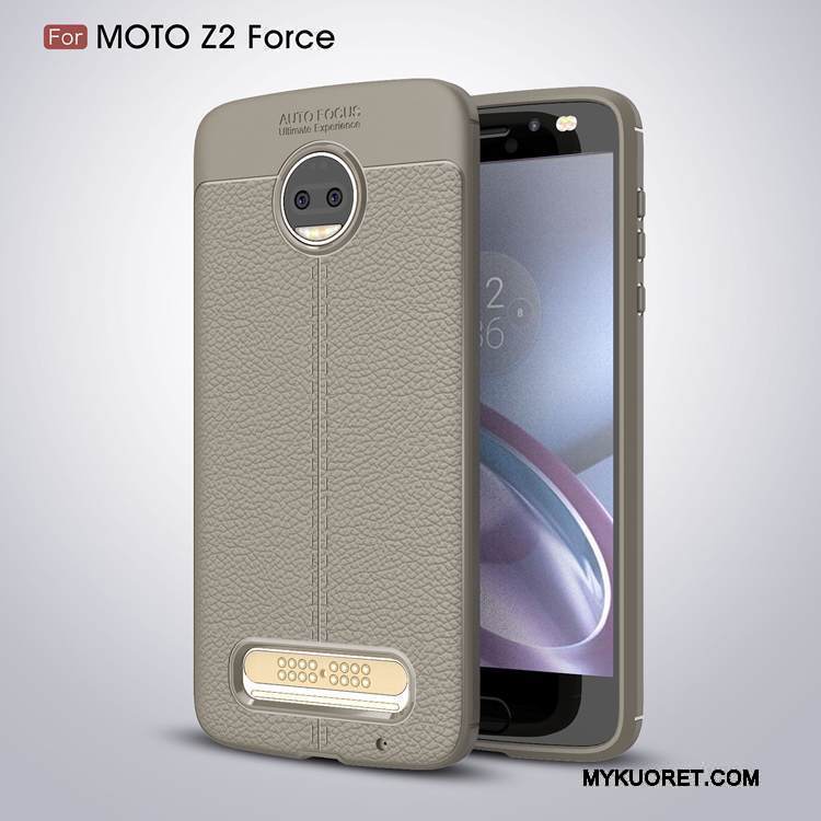 Kuori Moto Z2 Force Edition Suojaus Murtumaton Puhelimen Kuoret, Kotelo Moto Z2 Force Edition Pehmeä Neste Musta
