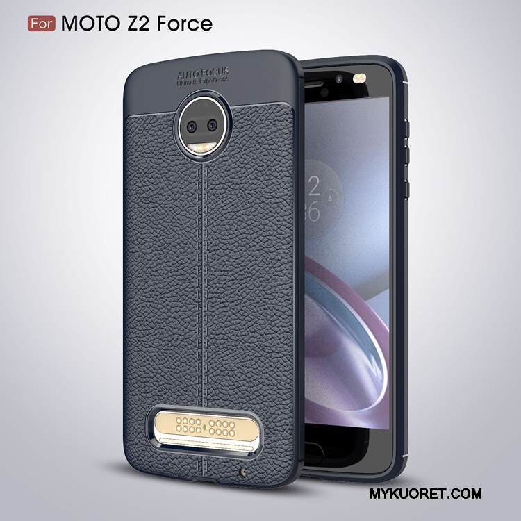 Kuori Moto Z2 Force Edition Suojaus Murtumaton Puhelimen Kuoret, Kotelo Moto Z2 Force Edition Pehmeä Neste Musta