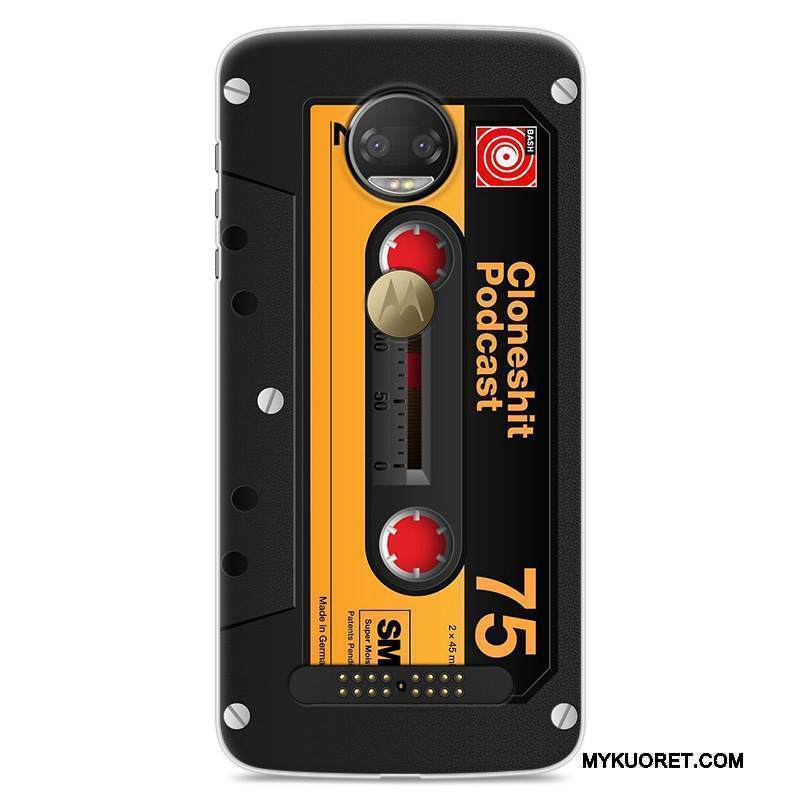 Kuori Moto Z2 Force Edition Suojaus Persoonallisuus Keltainen, Kotelo Moto Z2 Force Edition Pehmeä Neste Murtumaton Puhelimen Kuoret