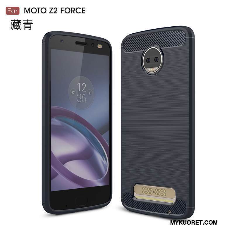 Kuori Moto Z2 Force Edition Suojaus Punainen Murtumaton, Kotelo Moto Z2 Force Edition Pehmeä Neste Puhelimen Kuoret