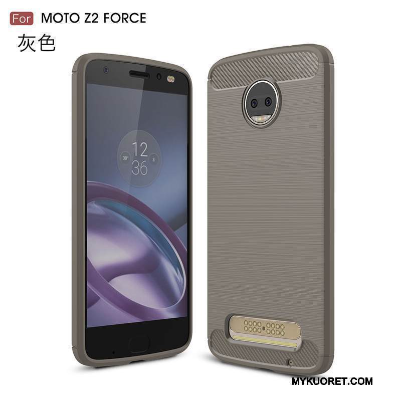 Kuori Moto Z2 Force Edition Suojaus Punainen Murtumaton, Kotelo Moto Z2 Force Edition Pehmeä Neste Puhelimen Kuoret