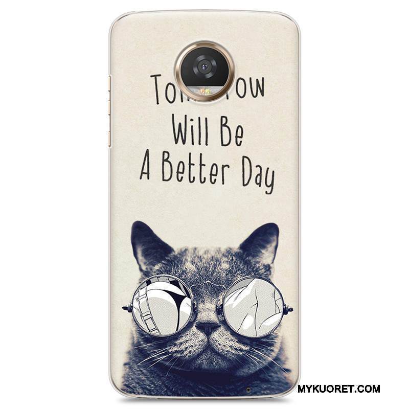 Kuori Moto Z2 Play Laukut Kova Sininen, Kotelo Moto Z2 Play Sarjakuva Puhelimen Kuoret