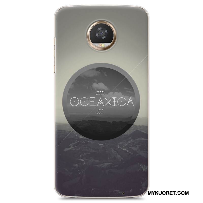 Kuori Moto Z2 Play Laukut Kova Sininen, Kotelo Moto Z2 Play Sarjakuva Puhelimen Kuoret