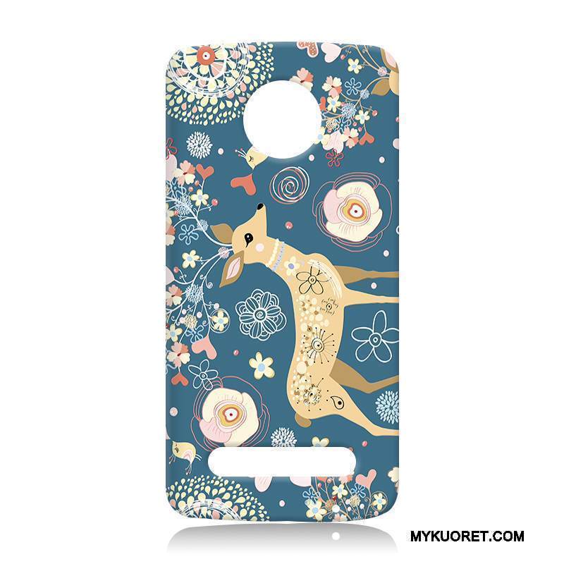 Kuori Moto Z2 Play Laukut Murtumaton Sininen, Kotelo Moto Z2 Play Silikoni Puhelimen Kuoret