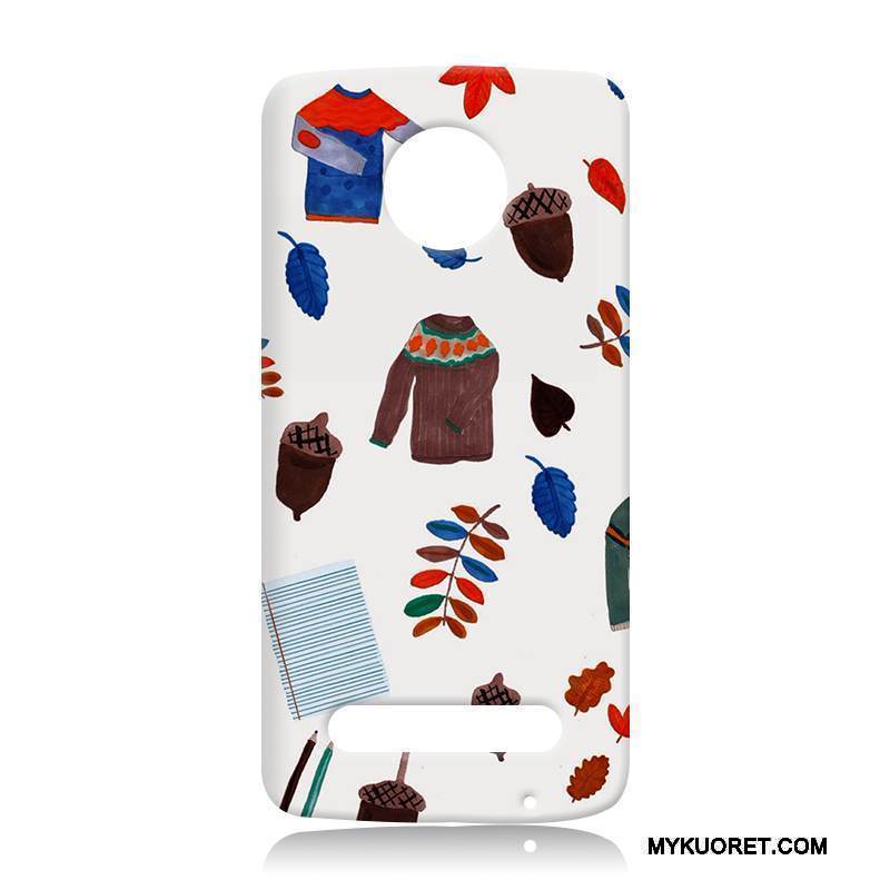 Kuori Moto Z2 Play Laukut Murtumaton Sininen, Kotelo Moto Z2 Play Silikoni Puhelimen Kuoret