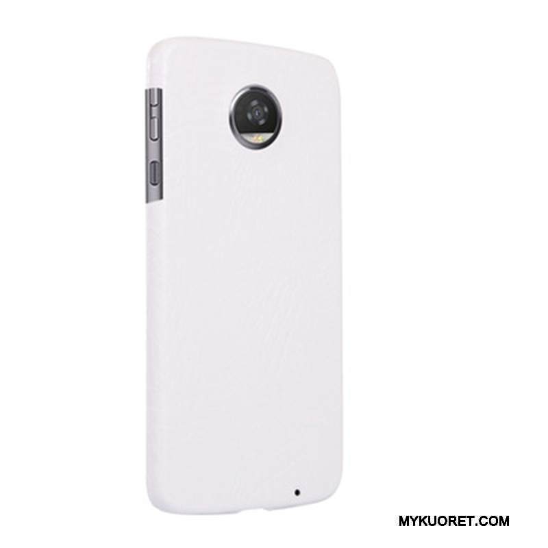 Kuori Moto Z2 Play Nahka Kukkakuvio Punainen, Kotelo Moto Z2 Play Suojaus Krokotiili Puhelimen Kuoret