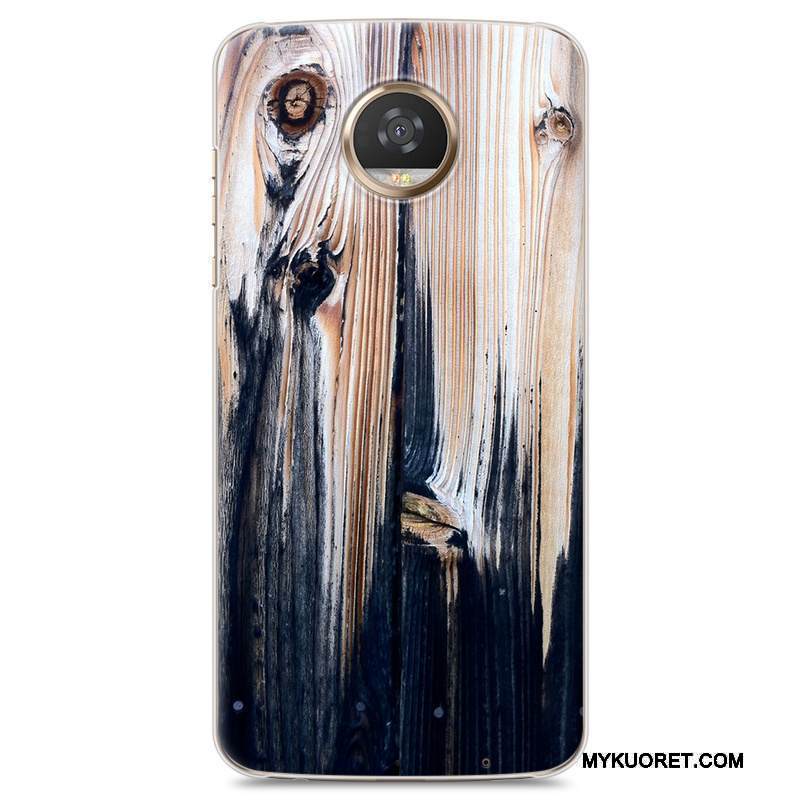 Kuori Moto Z2 Play Puulajit Murtumaton Syvä Väri, Kotelo Moto Z2 Play Suojaus Kova Puhelimen Kuoret