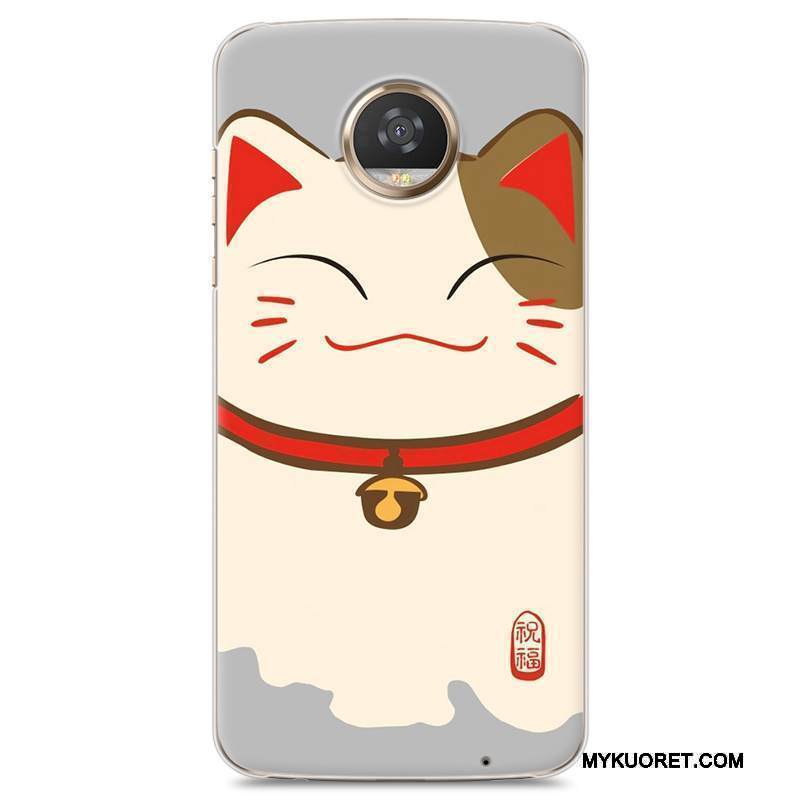 Kuori Moto Z2 Play Sarjakuva Sininen Puhelimen Kuoret, Kotelo Moto Z2 Play Maalaus Kova Persoonallisuus