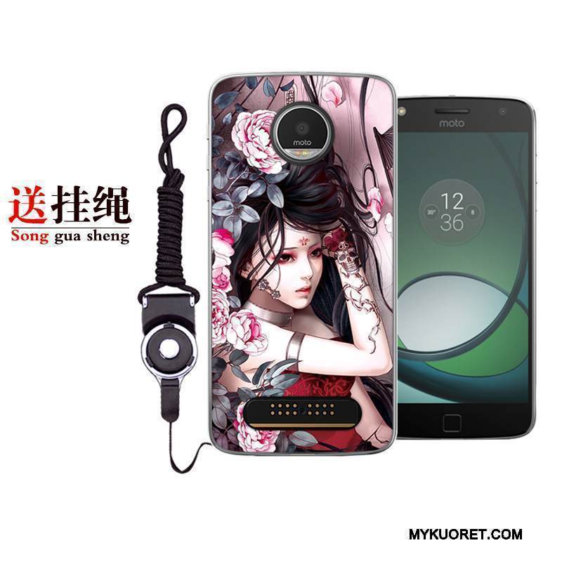 Kuori Moto Z2 Play Silikoni Kustannukset Taide, Kotelo Moto Z2 Play Pehmeä Neste Murtumaton Pieni