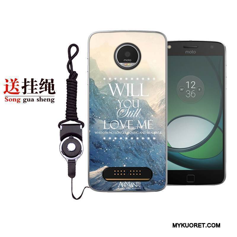 Kuori Moto Z2 Play Silikoni Kustannukset Taide, Kotelo Moto Z2 Play Pehmeä Neste Murtumaton Pieni