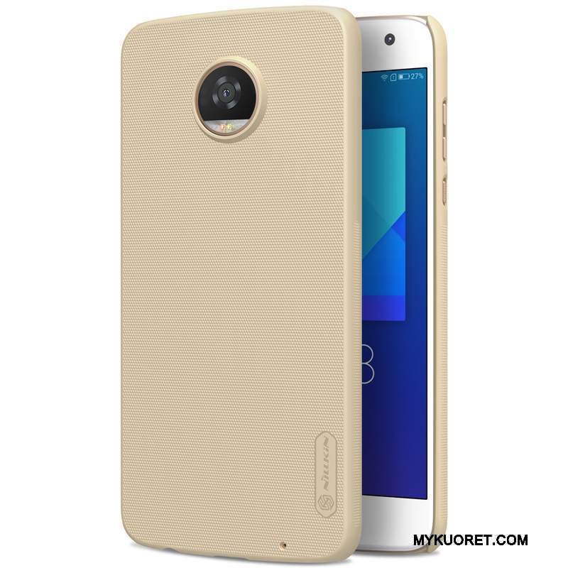 Kuori Moto Z2 Play Suojaus Kova Kulta, Kotelo Moto Z2 Play Pesty Suede Keltainen