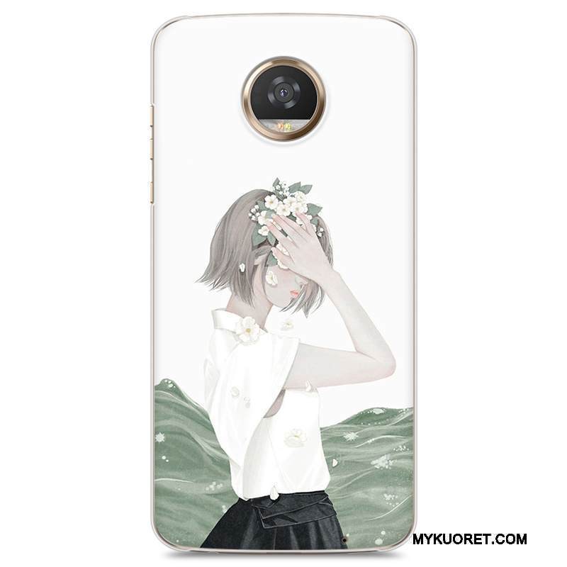 Kuori Moto Z2 Play Suojaus Puhelimen Kuoret Kova, Kotelo Moto Z2 Play Kustannukset Valkoinen