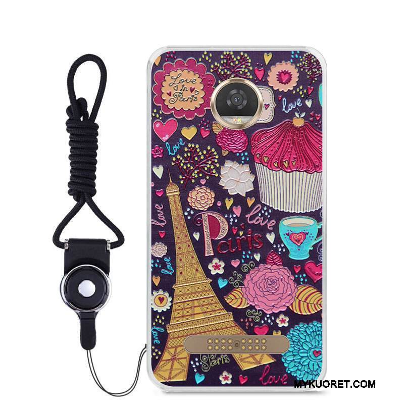 Kuori Moto Z2 Play Suojaus Väriset Ohut, Kotelo Moto Z2 Play Silikoni Puhelimen Kuoret Vihreä