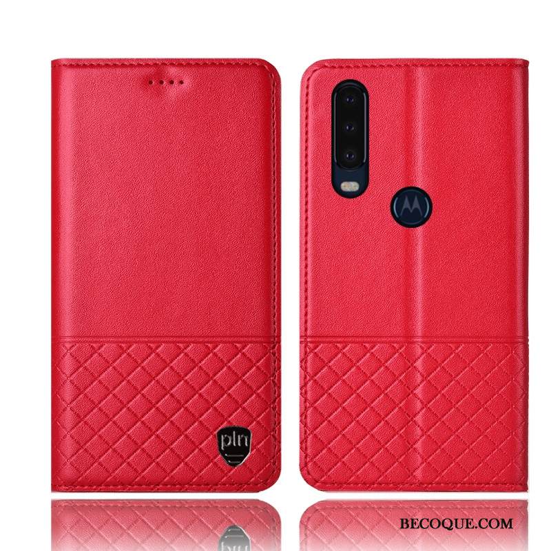 Kuori Motorola One Action Kuoret Musta Murtumaton, Kotelo Motorola One Action Nahka Puhelimen Kuoret