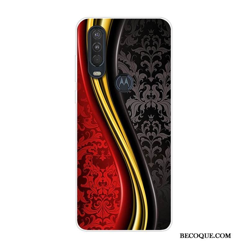 Kuori Motorola One Action Laukut Puhelimen Kuoret Sininen, Kotelo Motorola One Action Silikoni Murtumaton