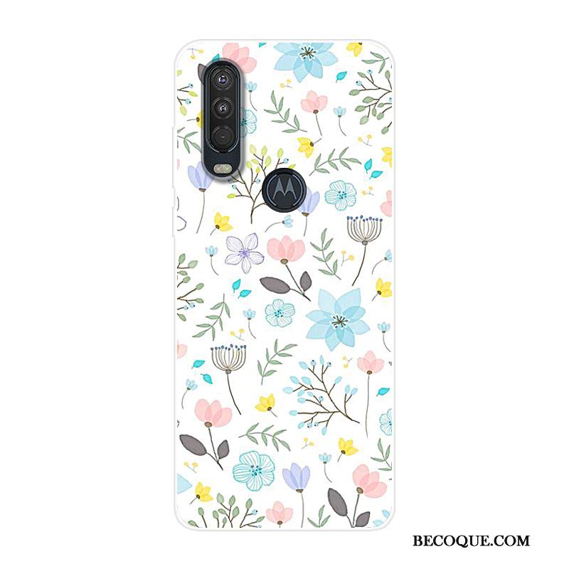 Kuori Motorola One Action Laukut Puhelimen Kuoret Sininen, Kotelo Motorola One Action Silikoni Murtumaton