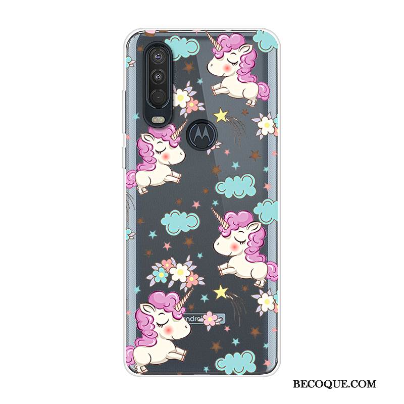 Kuori Motorola One Action Laukut Puhelimen Kuoret Sininen, Kotelo Motorola One Action Silikoni Murtumaton