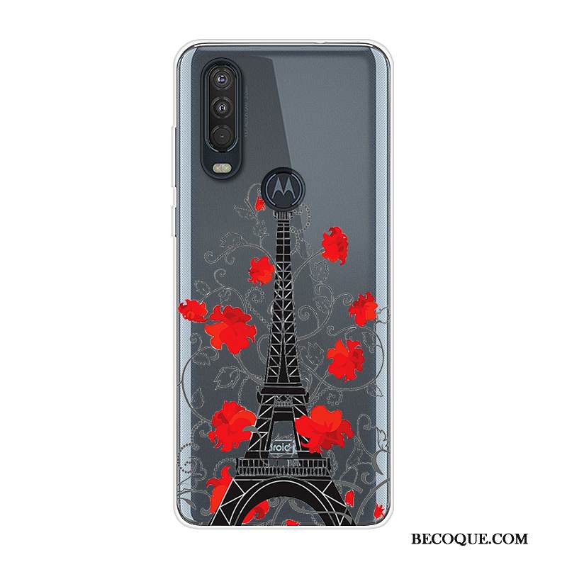 Kuori Motorola One Action Laukut Puhelimen Kuoret Sininen, Kotelo Motorola One Action Silikoni Murtumaton