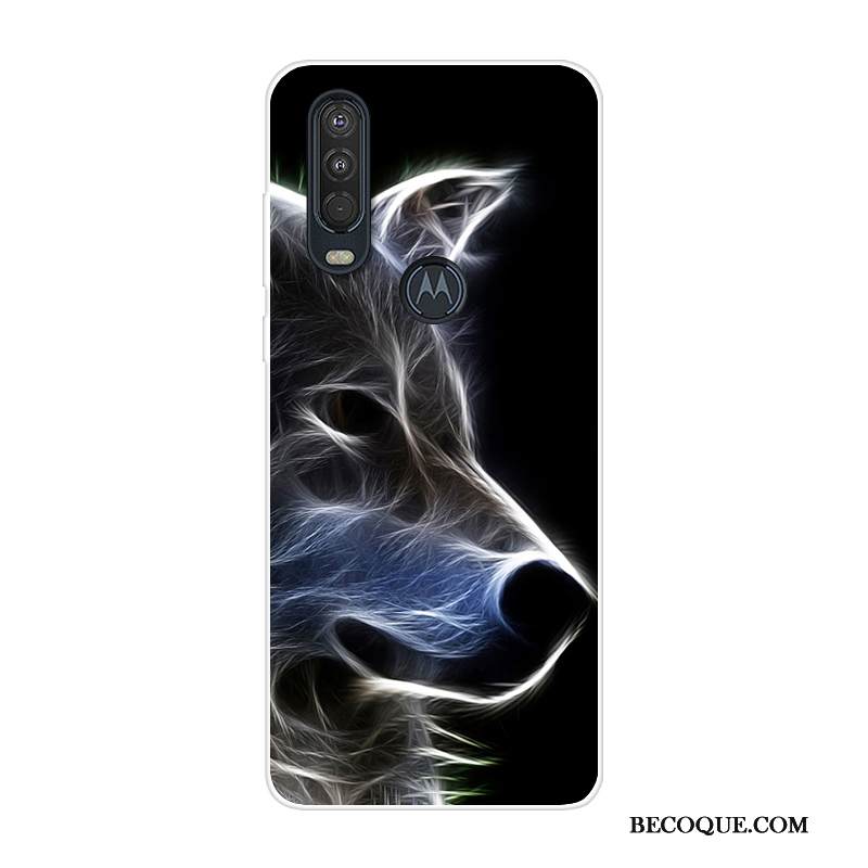 Kuori Motorola One Action Laukut Puhelimen Kuoret Sininen, Kotelo Motorola One Action Silikoni Murtumaton