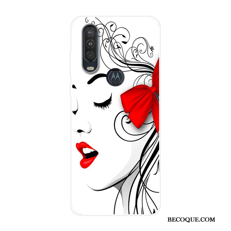 Kuori Motorola One Action Laukut Puhelimen Kuoret Sininen, Kotelo Motorola One Action Silikoni Murtumaton