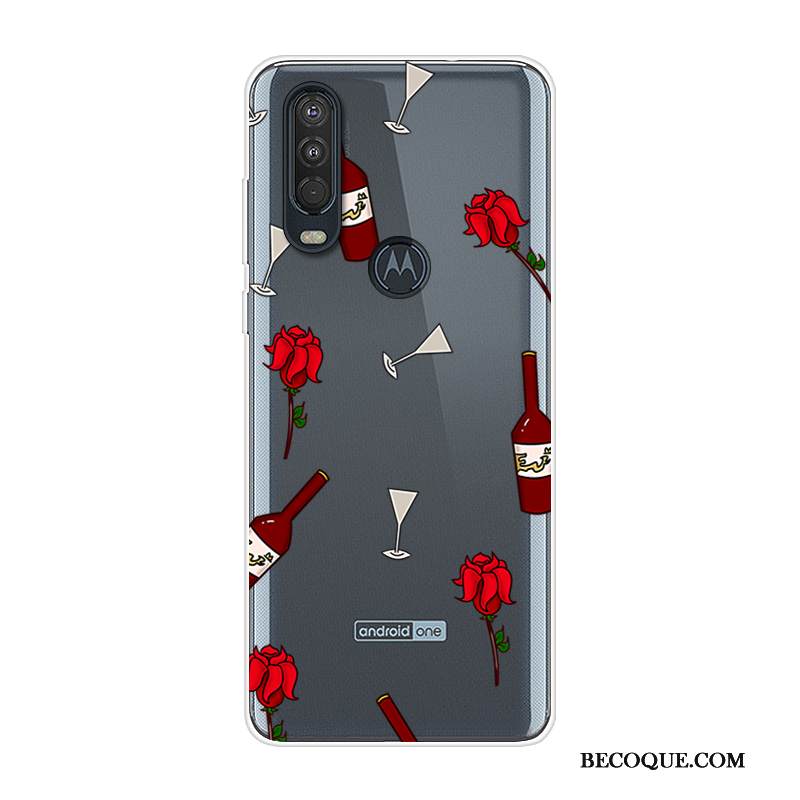 Kuori Motorola One Action Laukut Puhelimen Kuoret Sininen, Kotelo Motorola One Action Silikoni Murtumaton