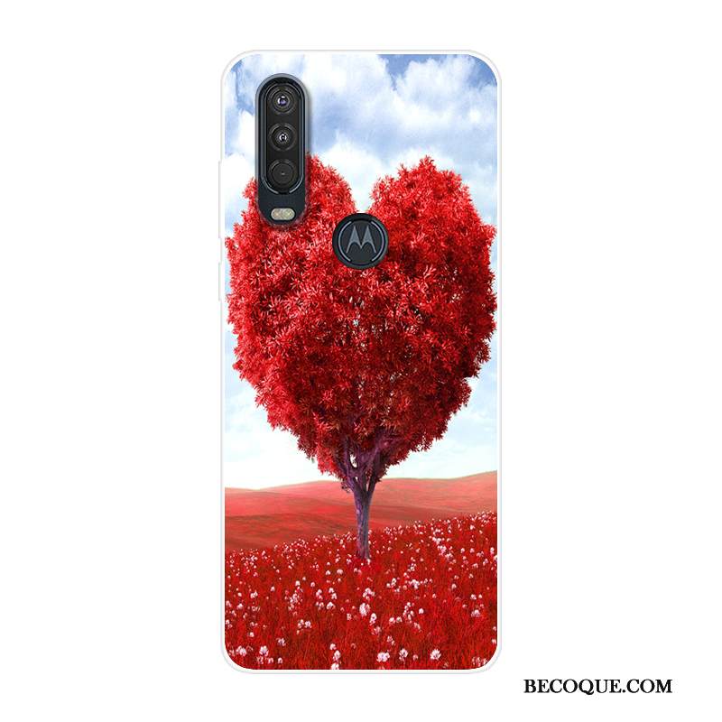 Kuori Motorola One Action Laukut Puhelimen Kuoret Sininen, Kotelo Motorola One Action Silikoni Murtumaton