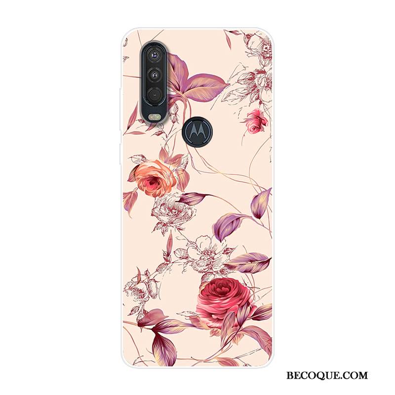 Kuori Motorola One Action Laukut Puhelimen Kuoret Sininen, Kotelo Motorola One Action Silikoni Murtumaton