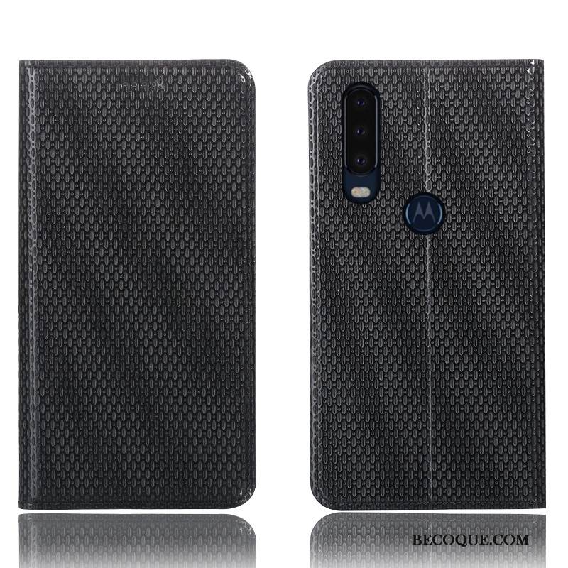 Kuori Motorola One Action Nahka Murtumaton Kukkakuvio, Kotelo Motorola One Action Suojaus Puhelimen Kuoret 说