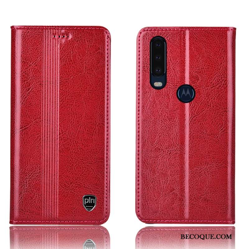Kuori Motorola One Action Nahka Murtumaton Puhelimen Kuoret, Kotelo Motorola One Action Suojaus