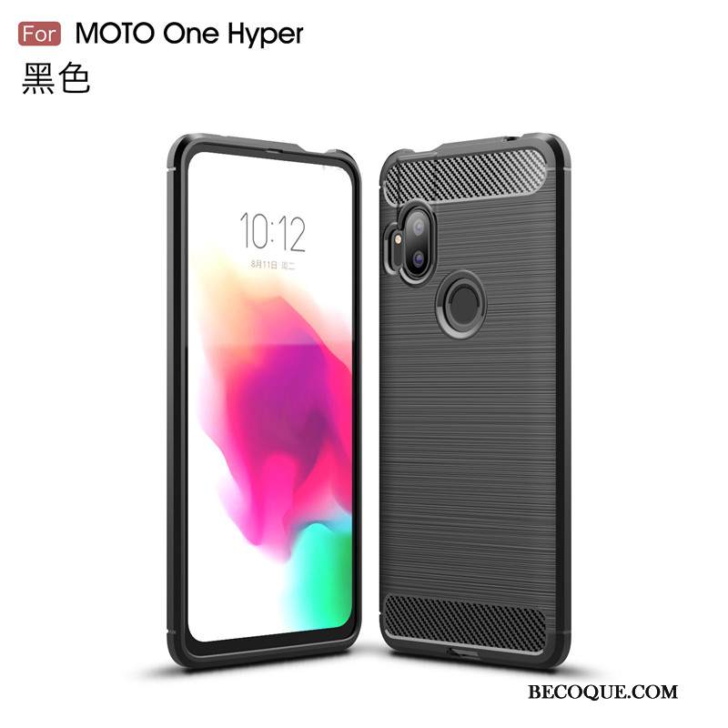 Kuori Motorola One Hyper Pehmeä Neste Murtumaton Puhelimen Kuoret, Kotelo Motorola One Hyper Suojaus Johdin Punainen