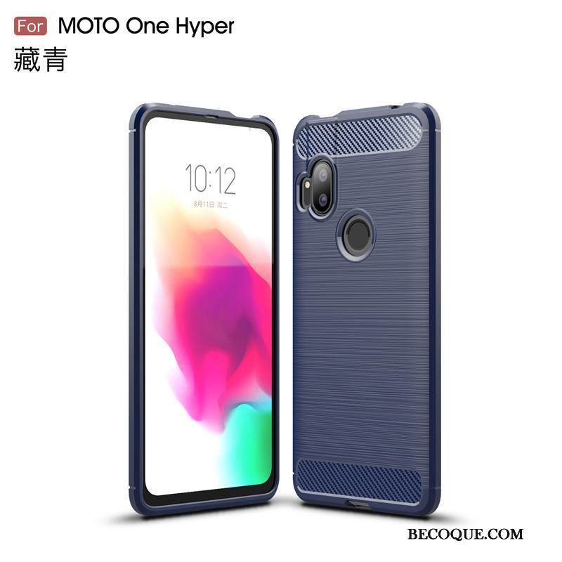 Kuori Motorola One Hyper Pehmeä Neste Murtumaton Puhelimen Kuoret, Kotelo Motorola One Hyper Suojaus Johdin Punainen