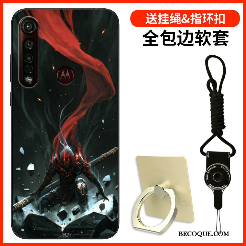 Kuori Motorola One Macro Laukut Persoonallisuus Sininen, Kotelo Motorola One Macro Silikoni Puhelimen Kuoret Yksinkertainen