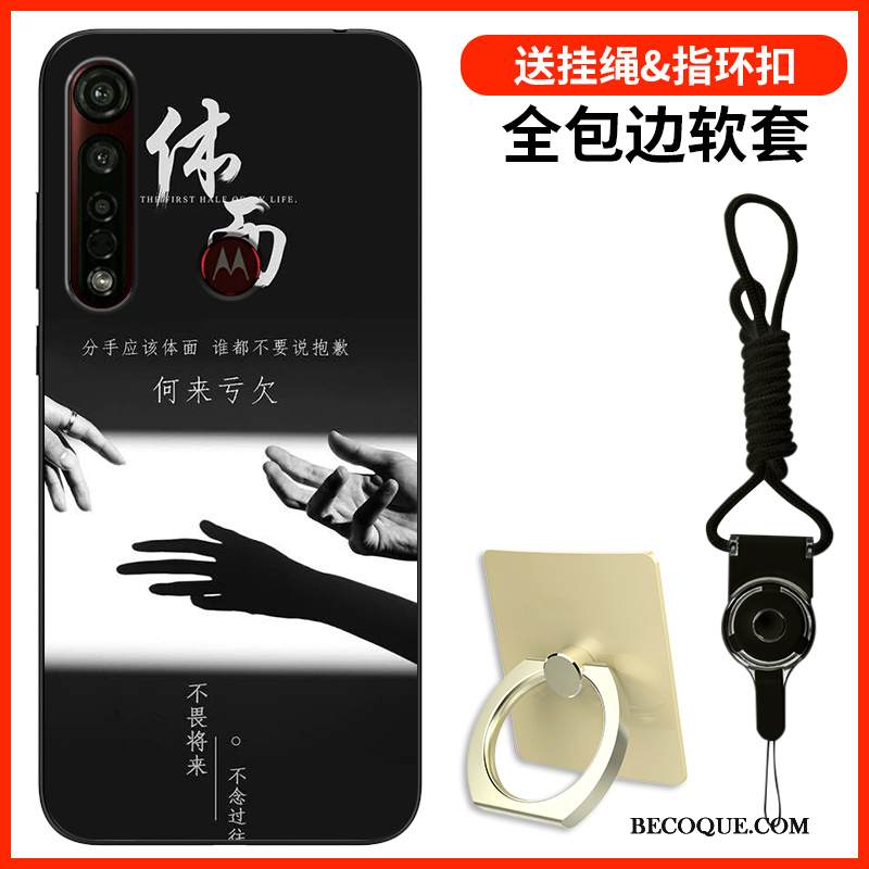 Kuori Motorola One Macro Laukut Persoonallisuus Sininen, Kotelo Motorola One Macro Silikoni Puhelimen Kuoret Yksinkertainen