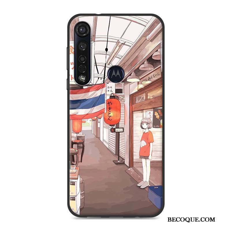 Kuori Motorola One Macro Laukut Taide Pieni, Kotelo Motorola One Macro Pehmeä Neste Sininen Puhelimen Kuoret