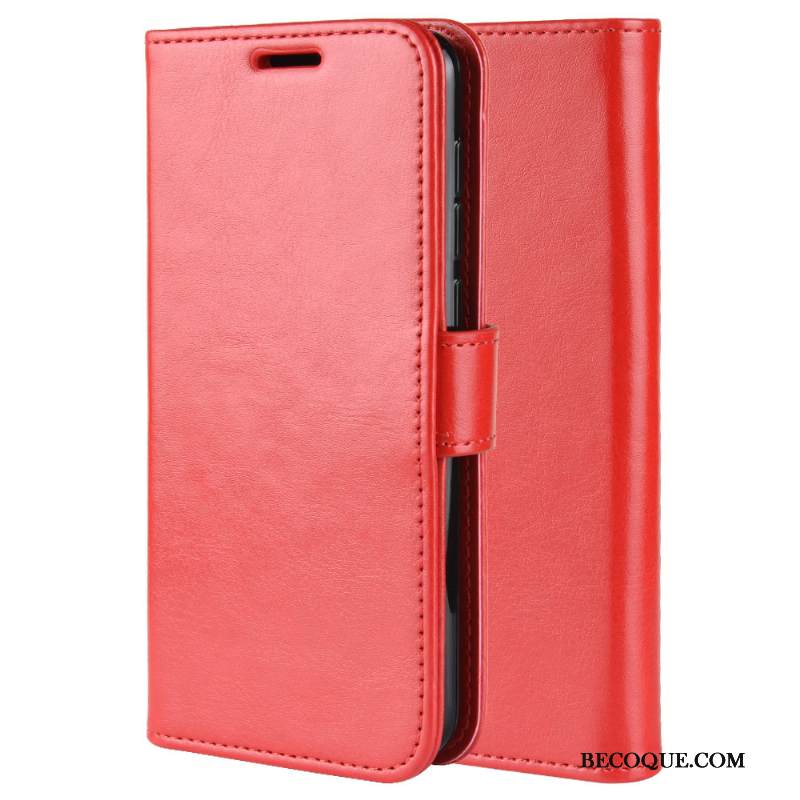 Kuori Motorola One Macro Nahka Puhelimen Kuoret Musta, Kotelo Motorola One Macro Kortti