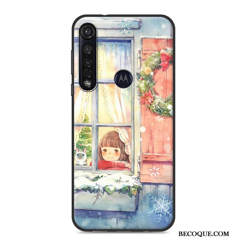 Kuori Motorola One Macro Silikoni Puhelimen Kuoret Murtumaton, Kotelo Motorola One Macro Persoonallisuus Vihreä