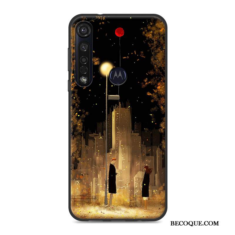 Kuori Motorola One Macro Silikoni Puhelimen Kuoret Murtumaton, Kotelo Motorola One Macro Persoonallisuus Vihreä