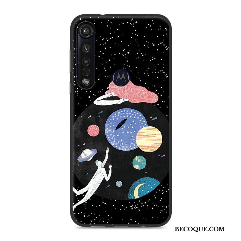 Kuori Motorola One Macro Silikoni Puhelimen Kuoret Murtumaton, Kotelo Motorola One Macro Persoonallisuus Vihreä